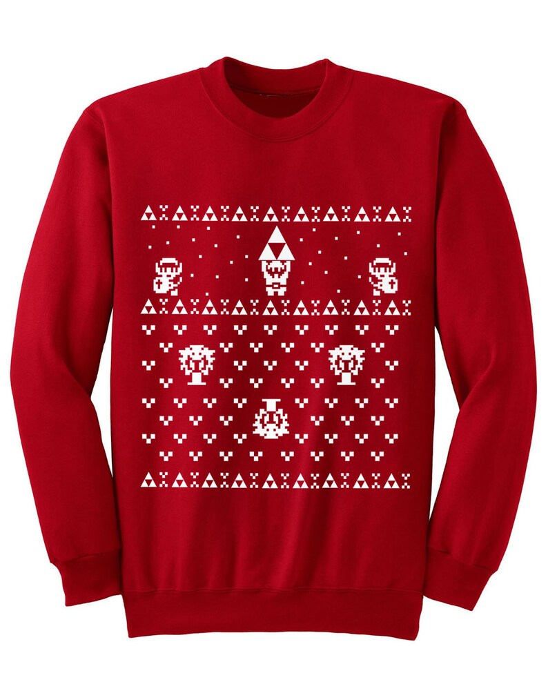 Zelda Ugly Christmas Sweater inspired Sweatshirt Unisex Sizes image 1