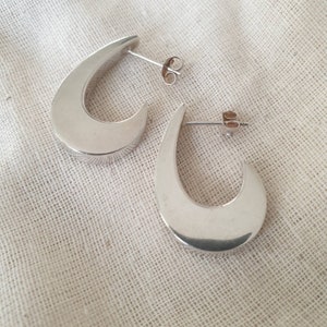 Silver Contemporary Earrings 925