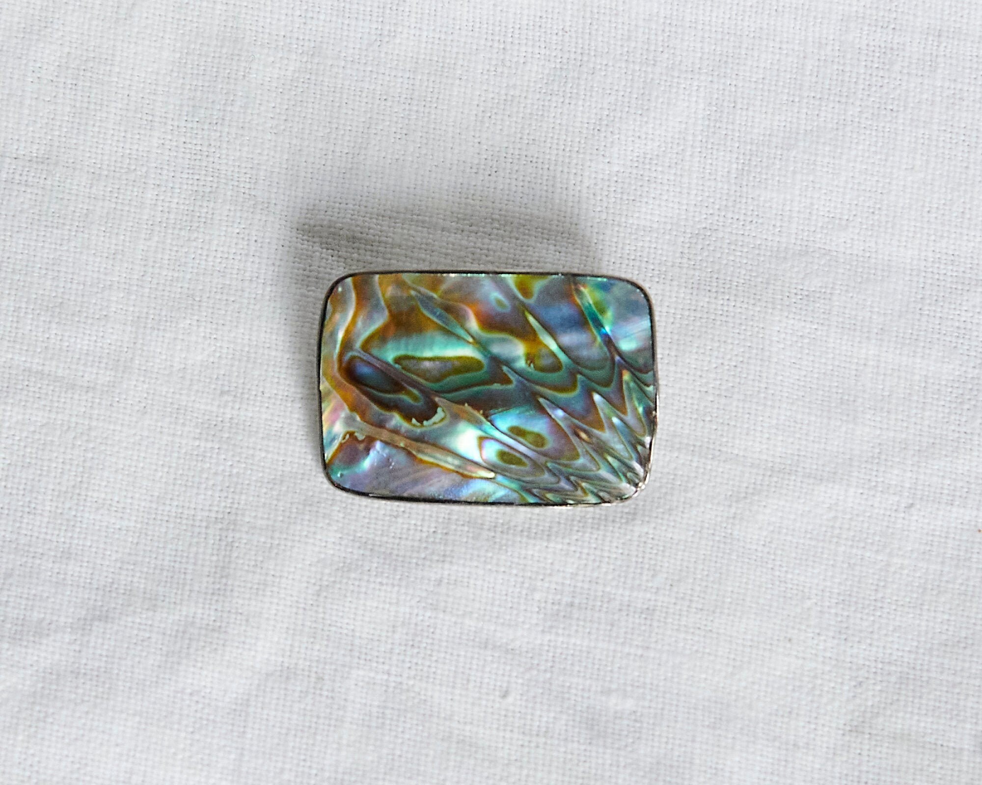 Paua Shell Silver Brooch 925 - Etsy