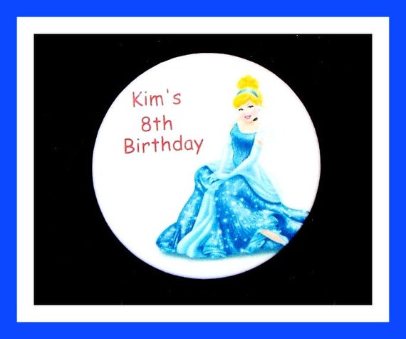 Birthday Party Favor Personalized Button, Princess Pin Favor,School Favor,Kid Party Favor,Boy Birthday,Girl BirthdayPin,Favor Tag Set of 10
