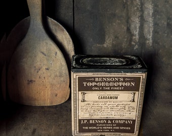 Instant Download Benson's Cardamom Make Do Spice Tin Tutorial with Printable Graphics