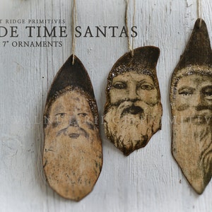 Primitive E-Pattern, Olde Time Santa Ornaments, Instant Download, Holiday, Pattern with Images by Walnut Ridge Primitives