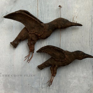 Primitive Folk Art  Instant Download E-Pattern As the Crow Flies by Walnut Ridge Primitives