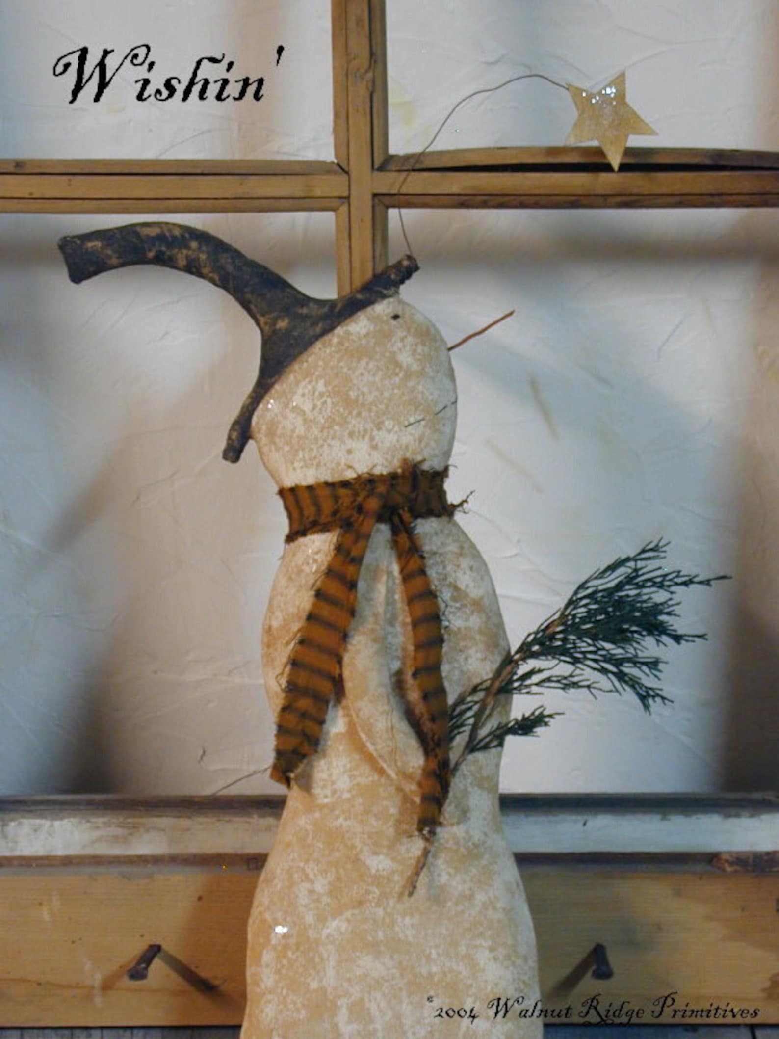 Primitive Snowman Epattern Instant Download Sewing Pattern by Etsy