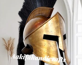 Spartaanse helm - 18-gauge staal, Griekse Leonidas-cosplayhelm