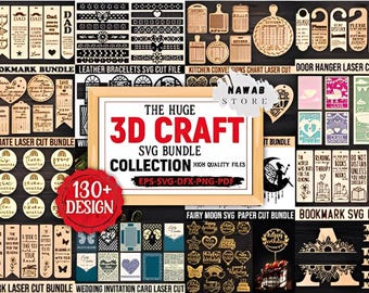 Laser Cut SVG Mega Bundle: Craft Designs for Cricut, Silhouette, Glowforge