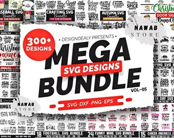 Mega SVG Bundle: 300+ Vector Files (Digital Download)