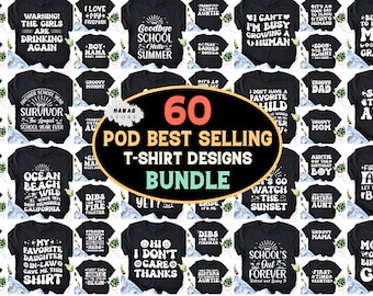 Retro Groovy T-Shirt Designs: Vintage Graphic Bundle