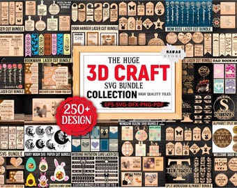 3D Craft SVG Mega Bundle: Laser Cut Designs (Digital Download)