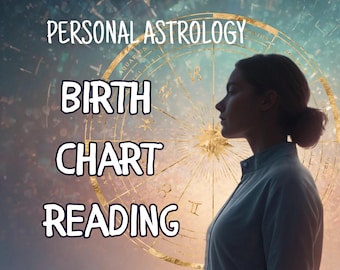 Personal Astrology Birth Chart Reading – In-Depth Psychological Portrait, 25–35 Pages, Handwritten & Custom Analysis, Unique Gift Idea