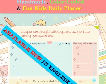 Kids Daily Hero Planner — Color-Coded, Printable Routine Chart for Visual Routine & Reward Tracker | PDF Download