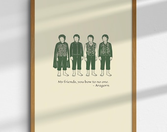 Hobbits | Lord of the Rings Art | Tolkien Quote Poster | LOTR Printable Wall Art | Digital Download