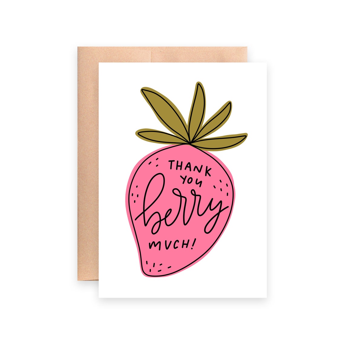 thank-you-berry-much-printable-greeting-card-strawberry-card-etsy