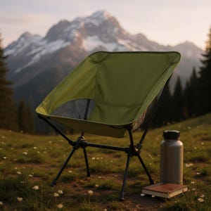 Lightweight Camping Chair for Hiking Gear Storage Travel Accessory for Camping Outdoor Seat for Festival Gear Backpacking Comfort Item for