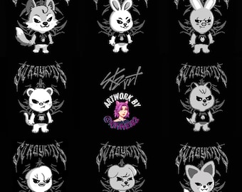 Pacote Evil SKZoo OT8 com padrões de crochê e tricô