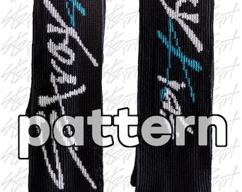 Padrão de crochê para cachecol Stray Kids