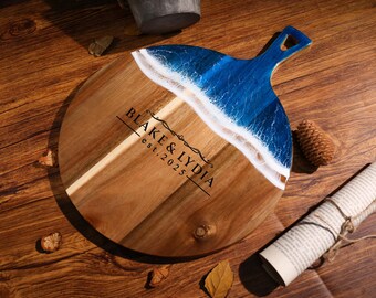 Personalized Walnut Charcuterie Board - Wedding Gift - Housewarming Gi U2013 Rustic Wood Goods