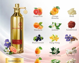 Gabrelia - Perfume Floral para Mujer - Larga Duración - Pomelo, Jazmín y Almizcle - 100 ml Eau de Parfum - Regalo para Ella