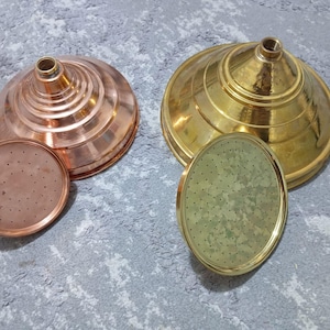 Copper Rainfall Shower Head: Outdoor Brass Shower, Spa Experience