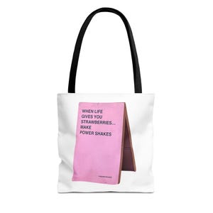 Inspirational Tote Bag, Motivational Bag, Reusable Grocery Bag, Gift for Fitness Lovers, Eco-Friendly, Fun Quote