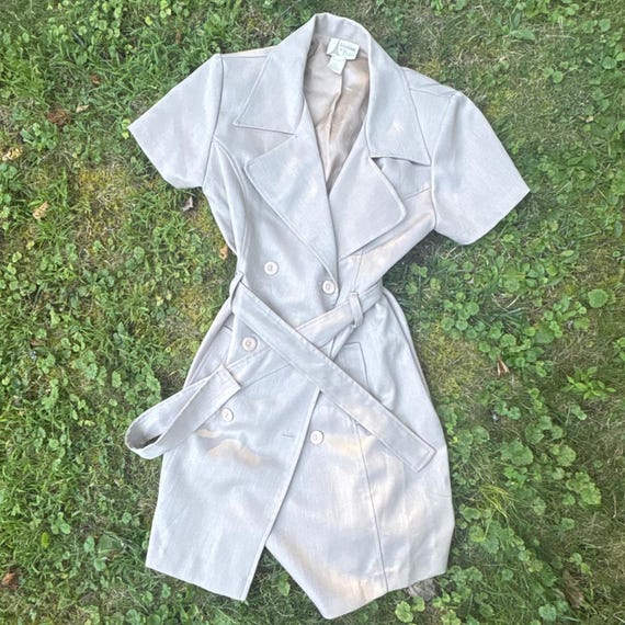 short sleeve trench dress Zara - Trench Dress With Pockets - Dark Khaki - S