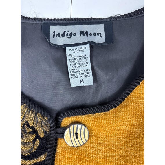 Indigo Moon Patchwork Chenille Jacket Womens M Ar… - image 6