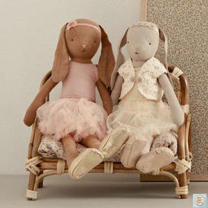 Ballerina Bunny doll – Rose or Cream Leotard Size 3