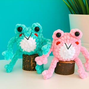 Crochet Frog Pattern PDF | Amigurumi Plush Frog Tutorial | Cute Kawaii Stuffed Animal Crochet Pattern
