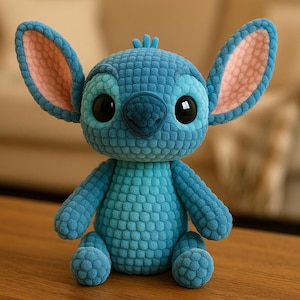 Blue Alien Crochet Pattern PDF | Amigurumi Plush Toy Tutorial | Cute Kawaii Crochet Soft Toy Pattern