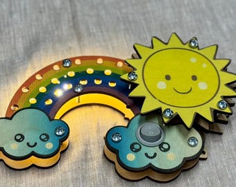 LED DIY Sensory Board Parts — Montessori Wooden Accessories, Educational Toddler Toy Gift