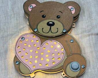 LED DIY Sensory Board Parts — Montessori Wooden Accessories, Educational Toddler Toy Gift