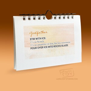 2024 Whiskey Recipes Mini Watercolor Calendar image 7