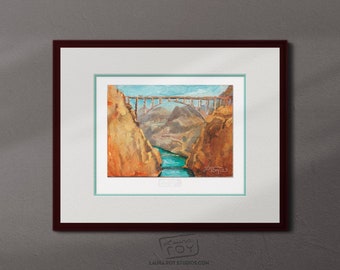 Hoover Dam Oil Painting | Giclée Print