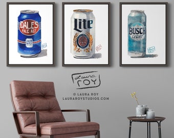 Miller Lite Watercolor | Giclée Print