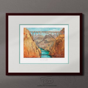 Hoover Dam Oil Painting | Giclée Print