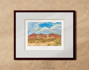 Red Rock Canyon Oil Painting | Giclée Print