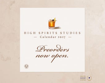 High Spirits Studies 2027 Watercolor Desk Calendar | Fine Art Calendar Gift