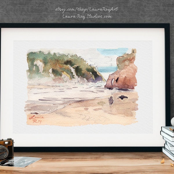 Oregon Coast Watercolor | Giclée Print