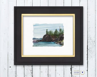 Lake Tahoe D. L. Bliss Watercolor | Giclée Print