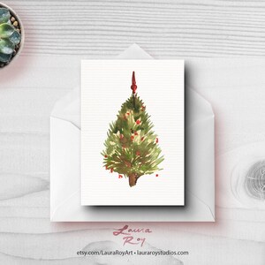 Christmas Tree Holiday Card/Set