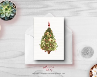 Christmas Tree Holiday Card/Set