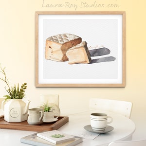 Triple Cème Soft Cheese Watercolor | Giclée Print