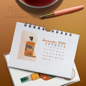 2024 Whiskey Recipes Mini Watercolor Calendar image 9