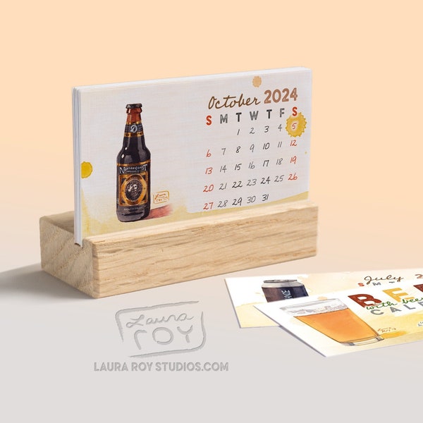 2024 Beer + Trivia Mini Watercolor Calendar