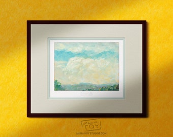 Texas Hill Country Clouds Oil Painting | Giclée Print