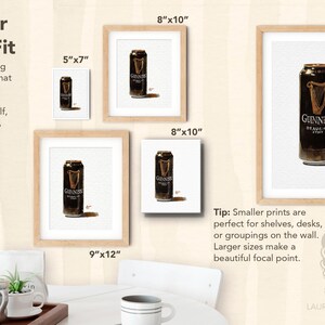 Guinness Watercolor Giclée Print – Iconic Irish Stout Bottle Illustration