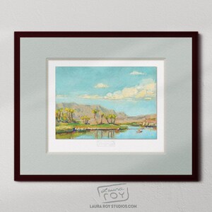 Lake Las Vegas Oil Painting | Giclée Print