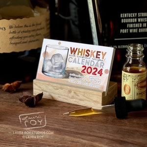 2024 Whiskey + Recipes Mini Watercolor Calendar