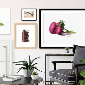 Thistle Flower Watercolor Art Print – Botanical Wildflower Trio, Musk Thistle in Bloom