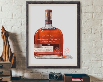 Woodford Reserve Double-Oaked Watercolor | Giclée Print